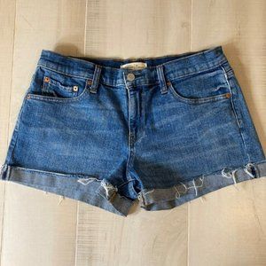 Gap Women's MidRise Cuffed Denim Shorts - Size 29